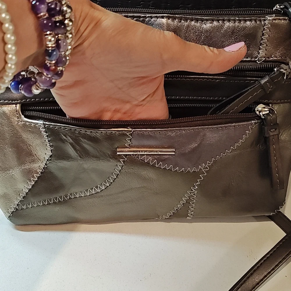 Jacklyn Smith Crossbody Bag - Vintage With Original Tag! Genuine leather - Picture 4 of 9